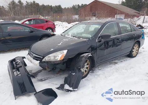 2007 Honda Accord 3.0 Ex из США, поврежденный, VIN 1HGCM66587A031350